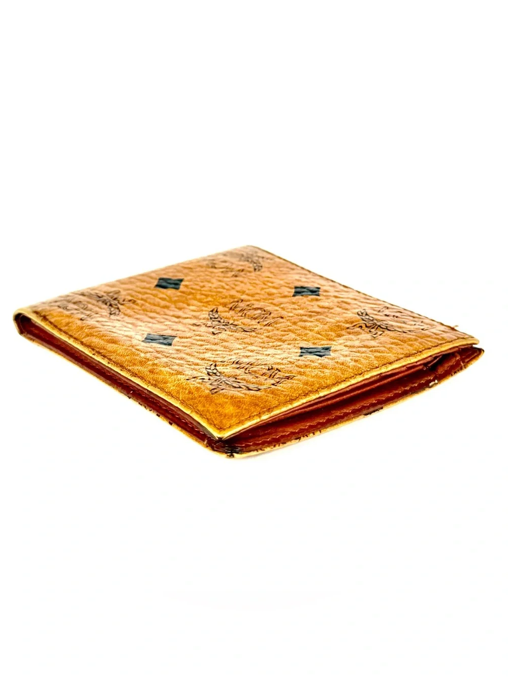 MCM Visetos Cognac Bifold Wallet | Men’s Leather Wallet | Vintage